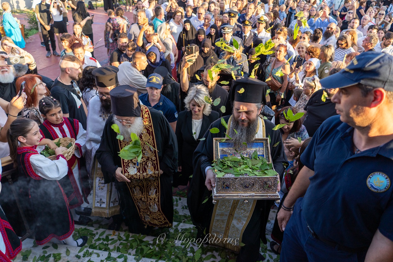 Υποδοχή της Τιμίας Ζώνης στην Ιερισσό
