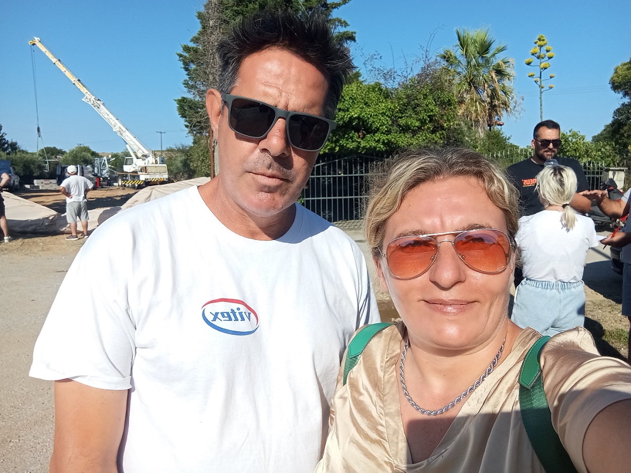 Ο πρόεδρος της Αφύτου Ξ. Γρηγορίου και η Μαρία Παπαδημητρίου