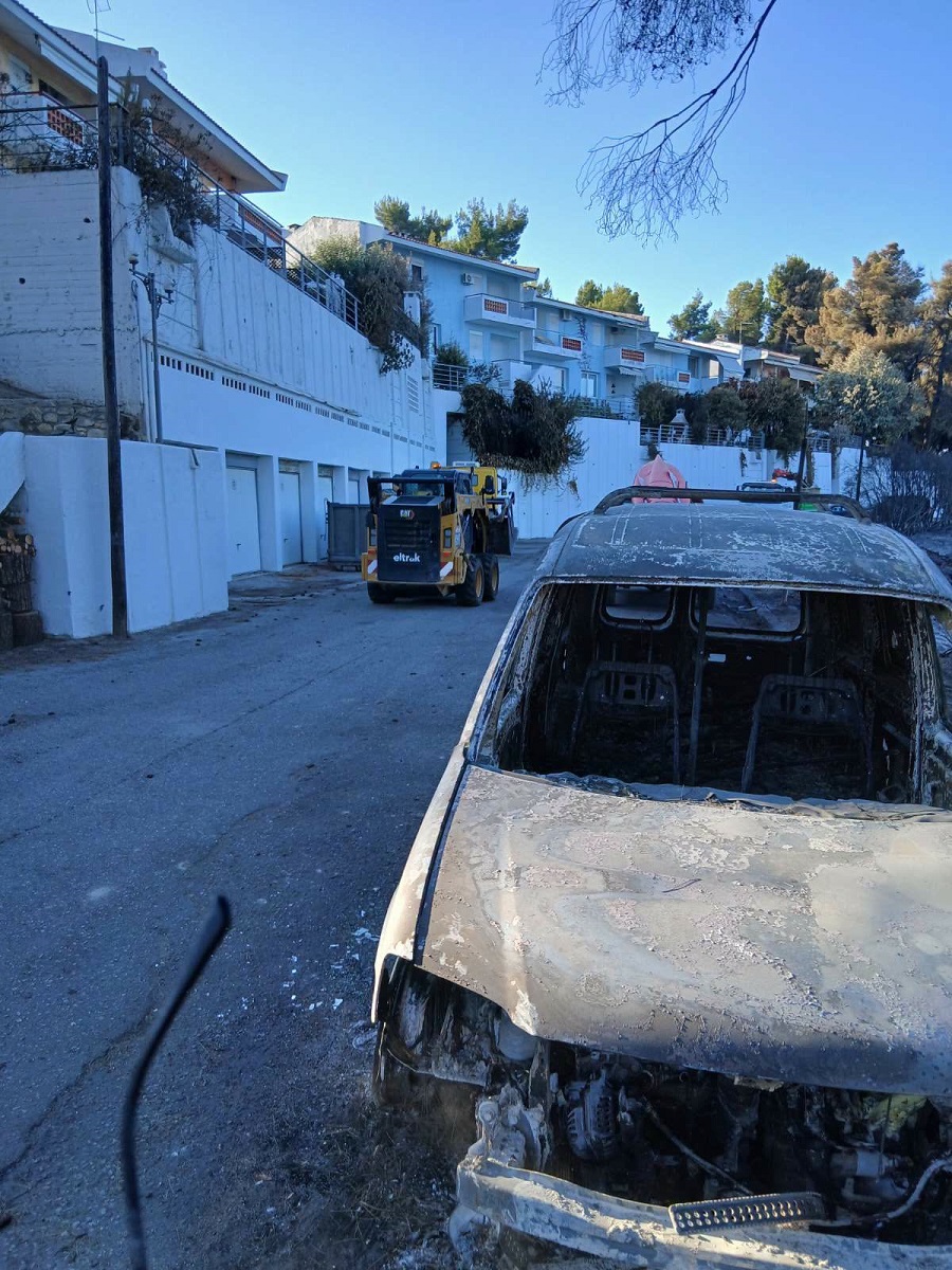 Καθαρισμός καμμένων στη Σίβηρη