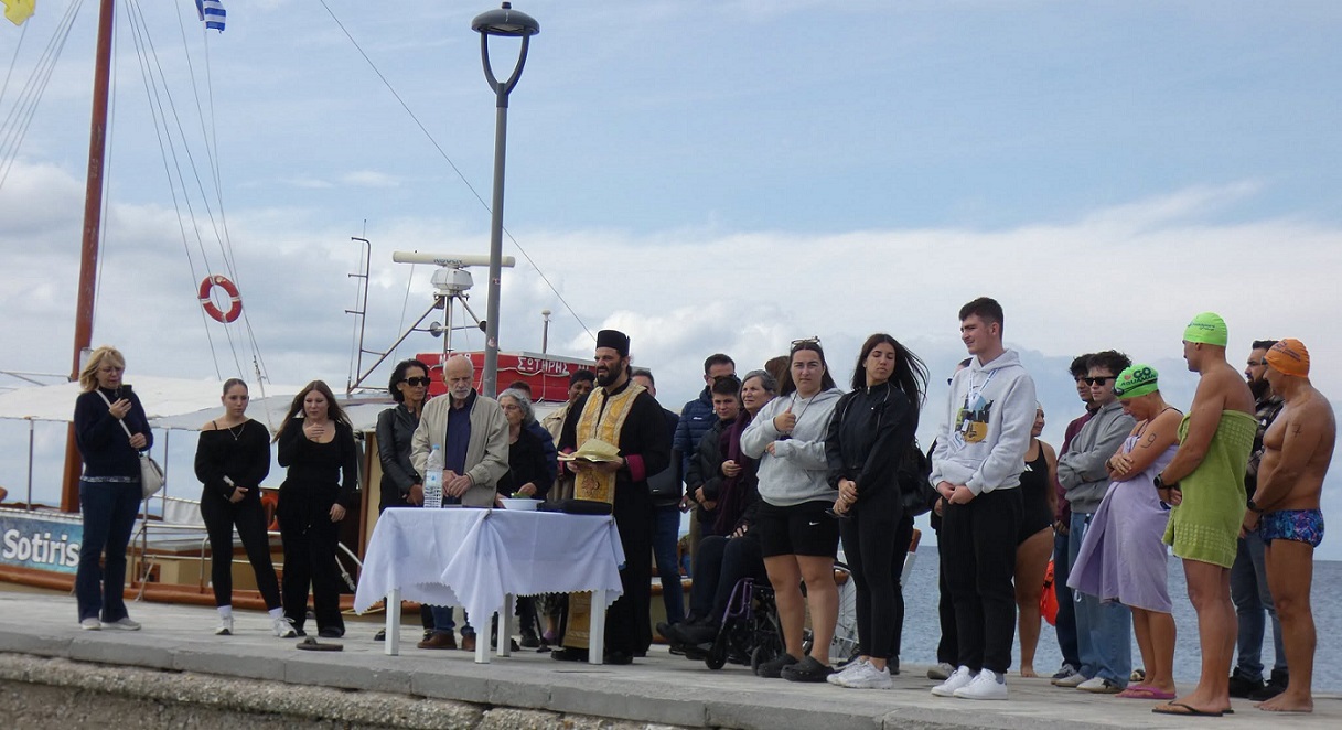 Αγιασμός πριν τον 19ο κολυμβητικό Αγώνα Ψυχής